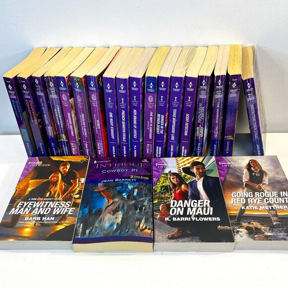 Lot of 22 "Harlequin Intrigue" Paperback Novels - Good condition! - Picture 1 of 7